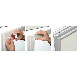 GARDINIA EASYFIX Rollo Dekor Streifen 75 x 150 cm Weiß