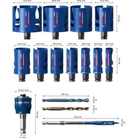 Bosch Lochsäge-Set 20/22/25/32/35/40/44/51/60/68/76 mm 15-tlg.