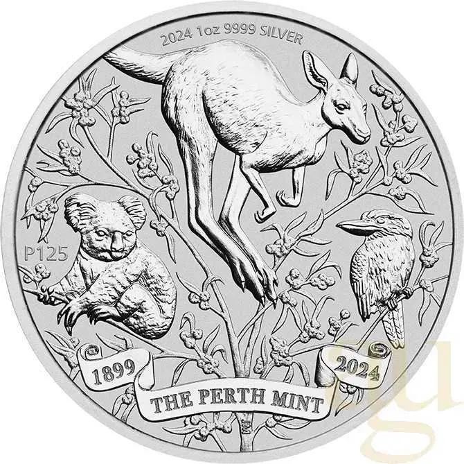 1 Unze Silbermünze Australien 125 Jahre Perth Mint 2024
