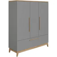 Paidi Kleiderschrank Sten 171 x 200 cm Eiche grau