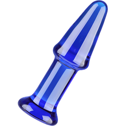 Analdildo mit konischer Form, 13 cm, blau