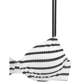 LASCANA Bügel-Bikini Damen Schwarz/Weiß 36 Cup B