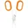 Slice 10546 Universalschere Linkshänder, Rechtshänder 132mm Orange, Weiß