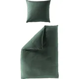 BIERBAUM Bettwäsche Biber (BL 135x200 cm) - grün - BL 135x200 cm