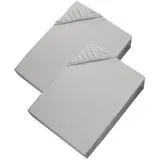 Esprit Spannbettlaken Baumwolle-Elasthan 200 x 200 cm grau 2 St.