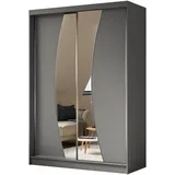 altdecor Schiebetürenschrank VOXI 150 x 216 x 61 cm Grau