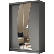 altdecor Schiebetürenschrank VOXI 150 x 216 x 61 cm Grau