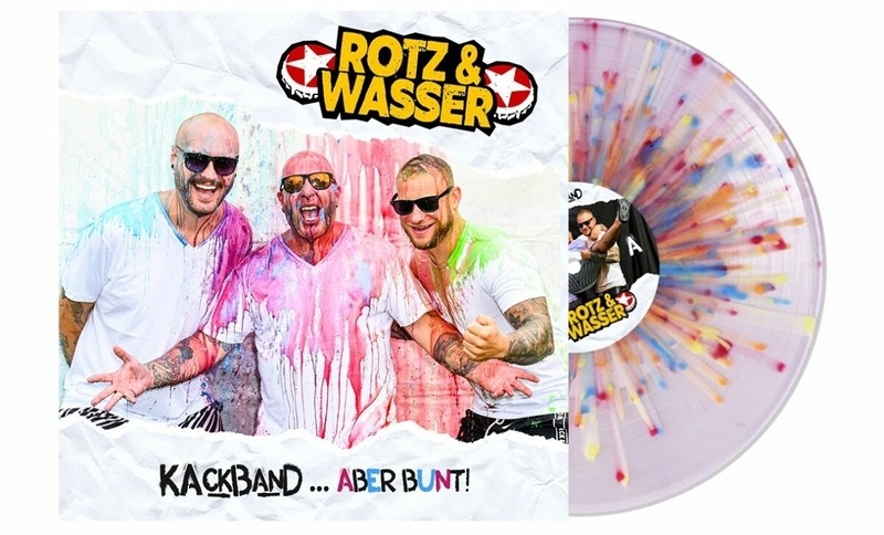Kackband...Aber Bunt! (Ltd.Splattered Vinyl) - Rotz Und Wasser. (LP)