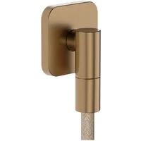 Hansgrohe FixFit Fine Q Wandanschluss mit Rückflussverhinderer, brushed bronze