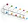 DESIGN DELIGHTS Garderobenleiste Colour Ball 50 x 15 x 6 cm Mehrfarbig
