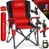 Kesser Campingstuhl Faltbar Rot/Schwarz