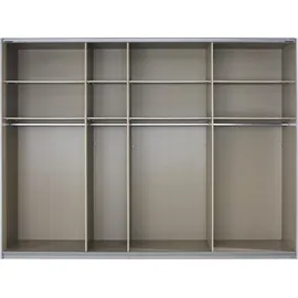 Rauch Schwebetürenschrank RAUCH "Quadra Bestseller Schlafzimmerschrank in vielen Breiten", weiß (weiß, weißglas), B:315cm H:230cm T:62cm, Holzwerkstoff, Schränke, Schwebetürenschrank, Kleiderschrank Garderobenschrank Schrank mit Glaselementen