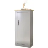 Home Affaire Mehrzweckschrank HOME AFFAIRE "CHAMBORD", grau (lichtgrau), B:68cm H:142cm T:37cm, Schränke, Mehrzweckschrank, Breite ca. 68 cm