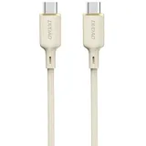 DUDAO Verstärktes Kabel Sr USB-C - Usb-c 100W 1m Beige