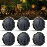 6 Stück Solarleuchten Ersatzteile (Geeignet für 7,2–8,2 cm), 600mAh Solarleuchten Ersatz, 15LM LED Ersatz Solarmodul für Gartenleuchte, Solar Ersatz Solarpanel für Aussen Solarlampen Solar Laterne