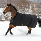 Bucas Outdoordecke Irish Turnout 300g High Neck 145cm Schwarz/Gold