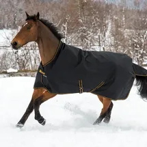 Bucas Outdoordecke Irish Turnout 300g High Neck 145cm Schwarz/Gold