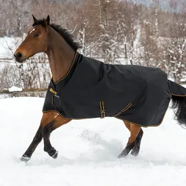 Bucas Outdoordecke Irish Turnout 300g High Neck 145cm Schwarz/Gold