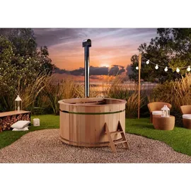 FinnTherm Bergen Ø 160 x 110 cm Weiß