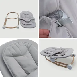 BabyGO BabyGo, Hochstuhl, Levels Newborn Highchair schwarz/Holzoptik (Hochstuhl)