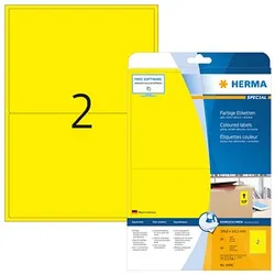 40 HERMA Etiketten 4496 gelb 199,6 x 143,5 mm