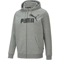 Puma ESS Big Logo FZ Hoodie FL medium gray heather XL