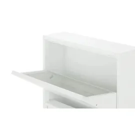 Möbel Kraft Schuhkipper 50 x 105 x 15 cm weiß matt / weiß