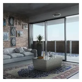 Jet-Line Sichtschutzmatte 100 x 90 cm Dunkelbraun Polyrattan