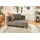 JOB Recamiere Cord 1-Sitzer Grau