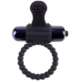FANTASY C-RINGZ - SCHWARZER VIBRATIONSRING AUS SILIKON
