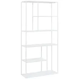 [en.casa] Standregal Vehmaa 90 x 30 x 188 cm Weiß