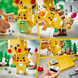 LEGO Pokémon SMART PlayTM: Trainingshaus mit Pikachu Bausatz, Mehrfarbig