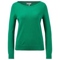 Tommy Hilfiger Strickpullover »CO JERSEY STITCH BOAT-NK SWEATER«, Gr. XS (34), Olympic green) , 19641344-XS