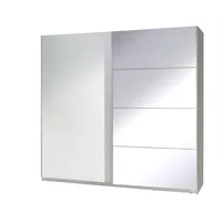 Moeblo Möblo Schiebetürenschrank, Weiß, Holzwerkstoff, Rechteckig, 255x211x63 cm, Schlafzimmer,