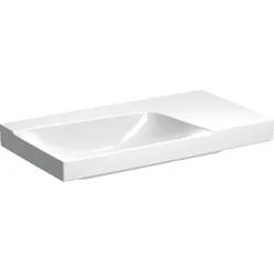 Wandwaschtisch mit Ablagefläche „Xeno2“, rechteckig, Ablagefläche rechts 90 × 48 cm  mit KeraTect®
