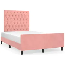 vidaXL Bettgestell 120 x 200 cm Rosa