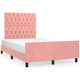 vidaXL Bettgestell 120 x 200 cm Rosa