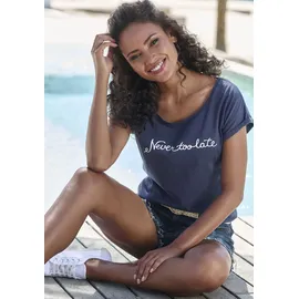 beachtime by lascana Beachtime T-Shirt Blau 48/50