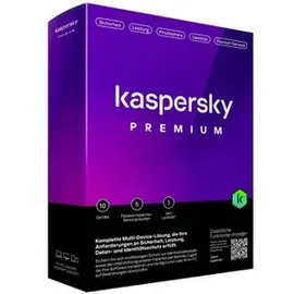 Kaspersky Lab Kaspersky Premium 2024 PKC 10 Geräte 1 Jahr DE Win Android iOS