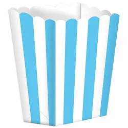 5 Candy Buffet Snack Boxen azurblau