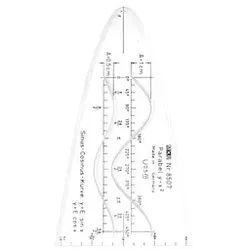 M + R Parabelschablone transparent