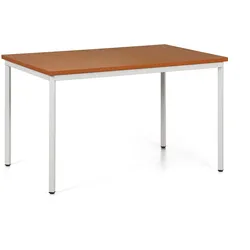 Esstisch TRIVIA, grau Konstruktion, 1200 x 800 mm, Kirschbaum