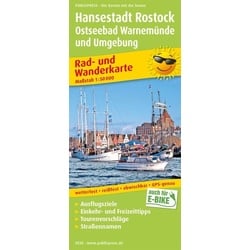 Hansestadt Rostock, Ostseebäder Kühlungsborn, Warnemünde, Graal-Müritz 1:50 000