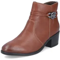 Rieker Damen Ankle Boots 73970, Frauen Stiefeletten,uebergangsschuhe,uebergangsstiefel,knöchelhoch,reißverschluss,Stiefel,braun (22),42 EU