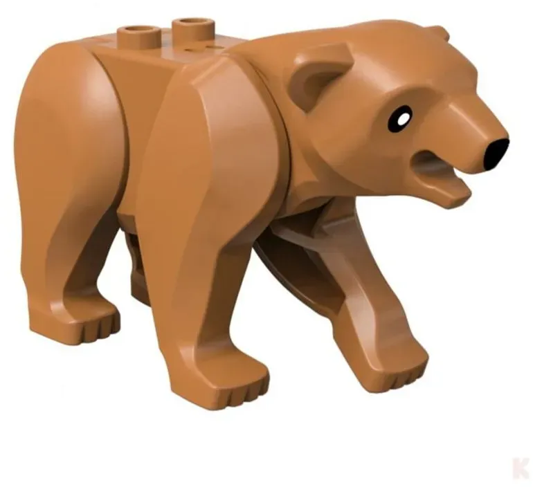 Klemos KL-40023 Klemmbaustein Bär braun