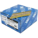 Tacwise 1125 Extra Verzinkte Rahmennägel 2,8/65 mm, D‘-Kopf, Ringschaft, mit 34° Neigung, Papiergebunden, Packung mit 3300 Stück
