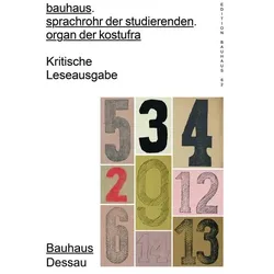 Bauhaus. sprachrohr der studierenden. organ der kostufra