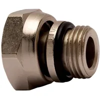 HEIMEIER Heizkörperanschlussverschraubung G 1/2" x M22, Ametal-c vernickelt,