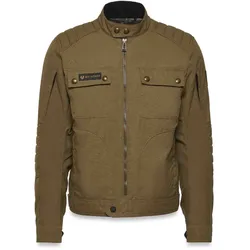 Belstaff Roberts wasserdichte Motorrad Textiljacke, grün, Größe L für Männer