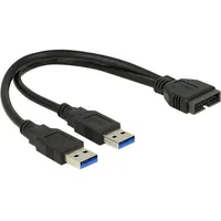 Delock USB 3.0 Adapter [2x Stecker A 3.0-1x 3.2 Gen 1 Stec,